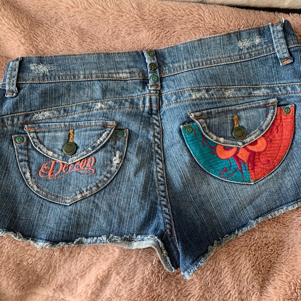 Dereon Jean shorts with patch pocket